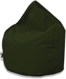 PATCH HOME Patchhome Sitzsack Tropfenform - Khaki für In & Outdoor XXL 420 Liter - mit Styropor Füllung in 25 versch. Farben und 3 Größen