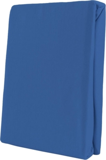 Leonado Vicent - Classic Spannbettlaken Bettlaken 100% Baumwolle Jersey Spannbetttuch in vielen Farben & Größen, Maße Spannbettlaken:200x200 cm - 200x220 cm, Farbe Spannbettlaken:Blau