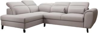 Designer Sofa Nobile mit verstellbarer Rückenlehne Stoff Beige Links