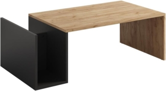 Couchtisch Avento Goldkraft Eiche/Anthrazit 100 x 50 cm Vicco