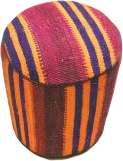 Sonderform,XS / 80 cm Ø Rund & kleiner,Mehrfarbig,Patchwork,Schurwolle,Afghanistan