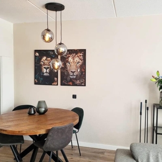 Qazqa Pendelleuchte Pallon, ohne Leuchtmittel, E27, Silber, Art Deco, Glas, 3-flammig