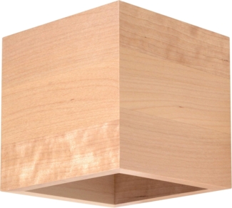 Up & Down Wandleuchte, Holz natur, H 10 cm