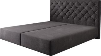 Boxspringgestell Dream-Great 180x200 cm Mikrofaser Schwarz