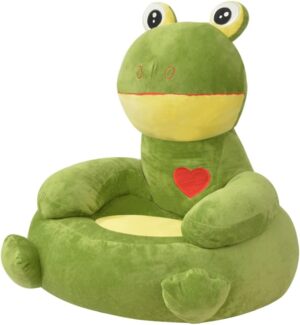 Plüsch-Kindersessel Frosch Grün