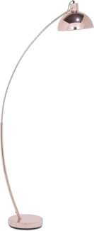 'Dintel' Stehlampe Kupfer Metall 155 cm verstellbarer Schirm Kabel mit Schalter Bogenlampe Industrie Design