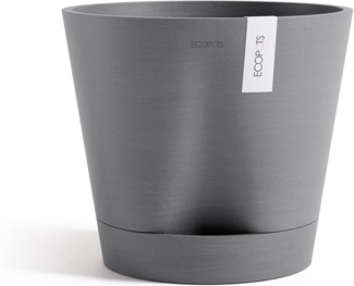 ECOPOTS Blumentopf Venice 2 30 Grau, für den Innenbereich