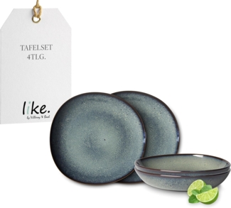 like. by Villeroy & Boch Lave gris Tafel-Set 4-teilig - DS