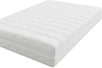 BettwarenShop Matratzenbezug, Polyester weiß, 180x200 cm, 18 cm Kernhöhe