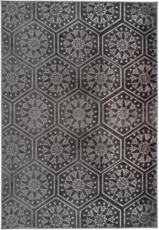 Kurzflorteppich Mohala 100 Anthrazit 160x230 cm