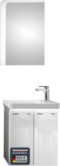 Fackelmann MILANO Gäste-WC Set 55 cm, Weiß, 5-teilig