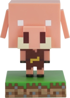 Paladone Minecraft-Piglin-Minifigur-Lampe, offiziell lizenzierte LED-Lampe für Kinderzimmer, Spielzimmer und Heimdekoration, batteriebetriebenes Sammlerstück