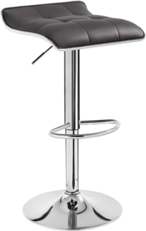 Woltu Barhocker (1 St), Barstuhl aus hochwertigem Kunstleder, verchromter Stahl