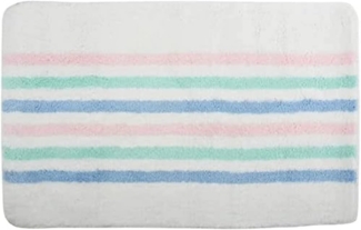 Badteppich gestreift Pastell