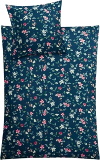 Kleine Wolke Bettwäsche Florina, Mako-Satin, 2 teilig, mit floralem Dessin