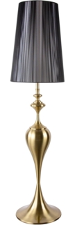 riess-ambiente Stehlampe LUCIE 160cm gold / schwarz, ohne Leuchtmittel, Metall · gebürstet · Wohnzimmer · Barock