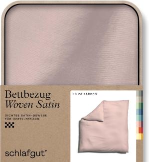 Schlafgut Woven Satin Bettwäsche|Bettbezug einzeln 200x200 cm| purple-light