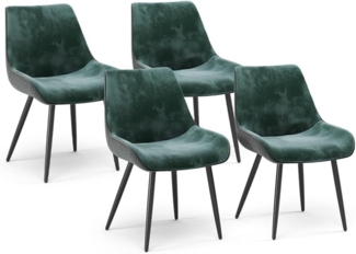 Vicco Esszimmerstuhl Grün 4er Set, Eleganza