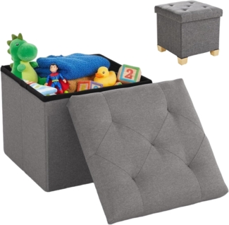 DUMOS Schubkastenkommode Kommode mit 7 Schubladen, Ablageschrank aus Stoff Schubladenschrank (für Schlafzimmer, Wohnzimmer, Kinderzimmer, Flur, Aufbewahrungsschrank), mit Metallgestell Schubladen aus Stoff