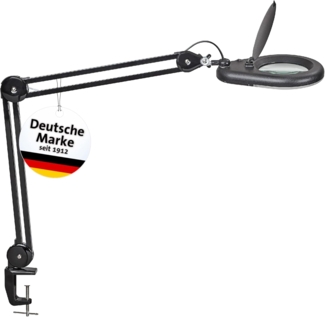 MAUL MAULviso Lupenleuchte schwarz 8 W mit Tischklemme