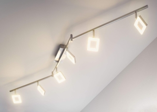 LED-Spot Real II / S80895506, Kunststoff, Metall, Silber, 178 x 8 x 21 cm
