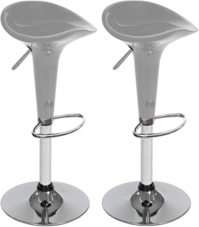 BAKAJI 2832789 Hocker aus Stahl und ABS, Einheitsgröße