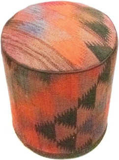 Sonderform,XS / 80 cm Ø Rund & kleiner,Mehrfarbig,Patchwork,Schurwolle,Afghanistan