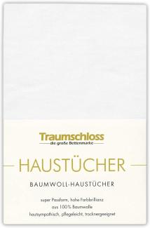 Betttuch Haustuch, Traumschloss, 100% Baumwolle, Gummizug: ohne, (1 Stück), aus 100% Baumwolle, ohne Gummizug