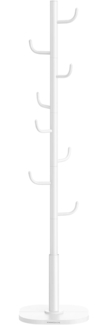 SONGMICS HOME Garderobe in Kaktus-Form, Kleiderständer, freistehende Garderobe, 8 Haken mit nach oben gebogenen Enden, 175,3 cm hoch, für Kleidung, Hüte, Taschen, wolkenweiß