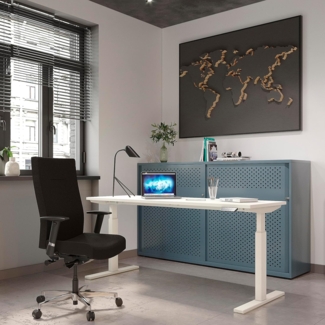 Bürodrehstuhl Titanos, Sitz & Rückenlehne: gepolstert, 8-fach höhenverstellbar, 4D-Armlehnen, Synchronmechanik mit Federkrafteinstellung, Sitztiefenverstellung , Sitzhöhenverstellung,Farbe 733 schwarz