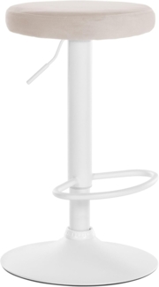 CLP Barhocker Ponte Samt-Bezug,creme weiß