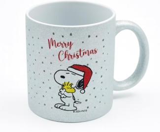 Peanuts X-MAS Mug - 330 ml Tasse Silber