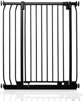 Safetots Extra Tall Elite Sicherheitsschutzgitter, 80cm - 89cm, Matt Schwarz, Extra hohe 96.8cm Höhe, Treppenschutzgitter mit Druckmontage, Sicherheitsbarriere, Einfache Installation