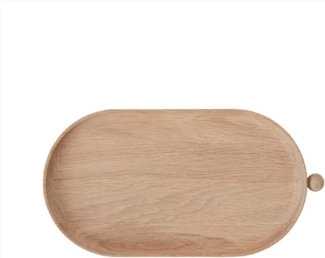 OYOY Dekotablett Inka Holztablett, Eiche 2 x 34 x 18 cm Tischtablett Serviertablett