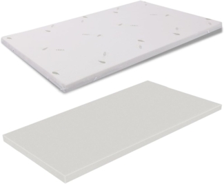 miasuite i sogni italiani Topper aus Memory Foam 130x190 - Höhe 3 cm, Abziehba, Aloe Vera, Medizinprodukt