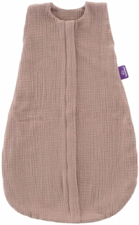 Sommerschlafsack LIEBMICH Baumwollmusselin kastanie, Größe 80