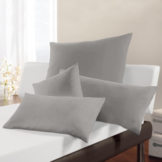 Formesse Bella Donna Jersey Kissenbezug|ca. 80x80 cm| grau