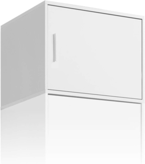 mokebo Aufsatzschrank Der Hochstapler (für extra viel Stauraum) Schrankaufsatz für Kleiderschrank 'Der Grenzenlose' in Weiß