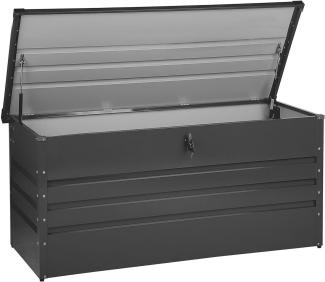 Aufbewahrungsbox CEBROSA Metall 132 cm 62 cm Graphitgrau