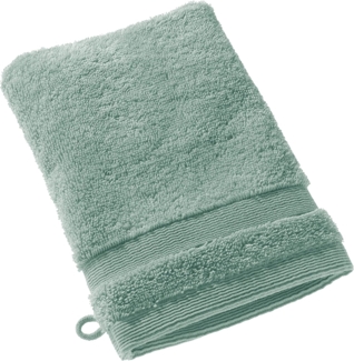 SCHÖNER WOHNEN-Kollektion Waschhandschuh CUDDLY Waschhandschuh, Baumwolle (1-St), 16 x 21 cm in Lindgrün