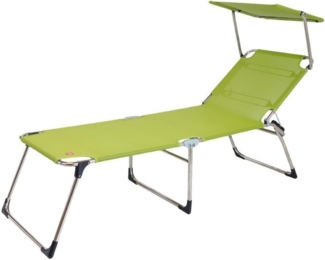 AMIGO FOURTY SUN Silbergrau mit Dach Sonnenliege von FIAM