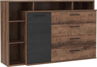 Möbel-Eins JESOLO Sideboard, Material Dekorspanplatte, schlammeichefarbig