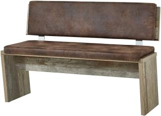 Essbank >Britta< in Driftwood Nachbildung - 126x86x55cm (BxHxT)