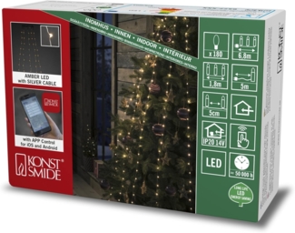 Konstsmide Micro LED Baummantel Kerzennetz innen