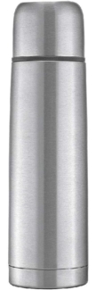 reer 'PURE' Isolier-Flasche mit integriertem Becher, Edelstahl Silber, 450ml