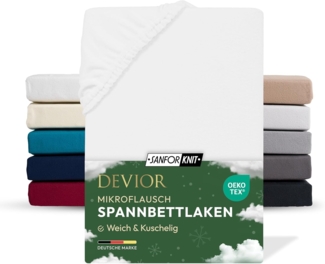 Devior Spannbettlaken Spannbetttuch Bettlaken Winter Flausch Warm Leintuch, Fleece, Gummizug: Rundumgummizug, Matratzen Bezug bis 22cm Matratzenhöhe Kuschelig Flauschig