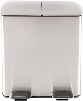 HTI-Living Silber Duo Mülleimer 40 Liter