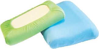 DUKAL Kissenbezüge Nackenstützkissen, aus hochwertigem DOPPEL-Jersey, (1 Stück), 30x50 - 35x50 cm, 100% Baumwolle, mit Spannumrandung, Made in Germany