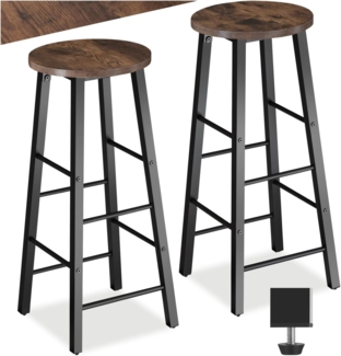 tectake Barhocker 2er Set Barhocker, Industrial Style