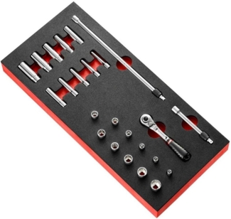 Facom Modul - Steckschluessel 1/4Z, 22-tlg